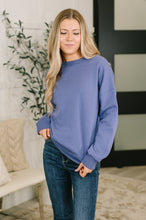 Load image into Gallery viewer, Always True Drop Shoulder Pullover in Marlin
