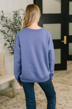 Load image into Gallery viewer, Always True Drop Shoulder Pullover in Marlin
