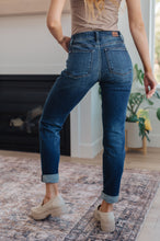 Load image into Gallery viewer, JUDY BLUE Amber Cuffed Slim Fit Dark Wash Jeans
