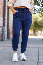 Load image into Gallery viewer, The Nora Navy Joggers  - Luxe by Julia Rose®
