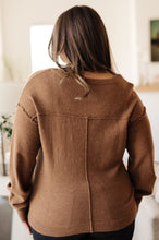 Load image into Gallery viewer, Back to Life V-Neck Sweater in Mocha
