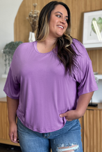 Load image into Gallery viewer, Bamboo Bliss Round Neck Drop Shoulder T-Shirt (multiple color options)
