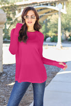 Load image into Gallery viewer, Hand In Hand Basic Round Neck Long Sleeve T-Shirt (multiple color options)
