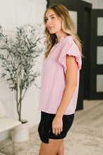 Load image into Gallery viewer, Beauty &amp; Brains Textured Split Neck Blouse
