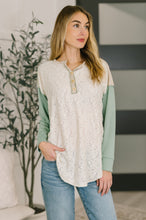 Load image into Gallery viewer, Because I Can Drop Shoulder Henley Top
