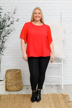 Load image into Gallery viewer, Best Of My Love Short Sleeve Blouse In Red
