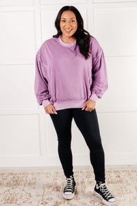 Beyond the Basics Pullover in Violet