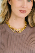 Load image into Gallery viewer, Big, Bold and Beautiful Layered Chunky Necklace in Gold
