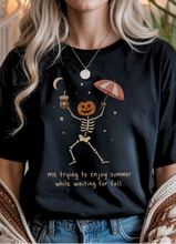 Load image into Gallery viewer, Waiting for Fall Graphic Tee (multiple color options)
