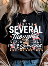 Load image into Gallery viewer, Several Thoughts Graphic Tee &amp; Sweatshirt (multiple color options)
