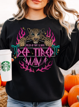 Load image into Gallery viewer, Def Tired Graphic Sweatshirt (multiple color options)
