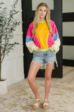 Load image into Gallery viewer, Blockbuster Color Block Pullover in Bright
