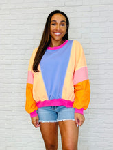 Load image into Gallery viewer, Blockbuster Color Block Pullover in Muted
