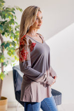 Load image into Gallery viewer, Blush Over Ash Long Sleeve Top
