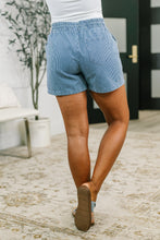 Load image into Gallery viewer, Boardwalk Talks Drawstring Shorts in Dark Blue
