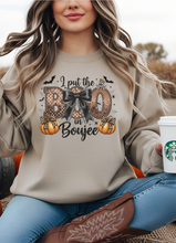 Load image into Gallery viewer, Boujee Boo Graphic Sweatshirt (multiple color options)
