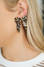 Load image into Gallery viewer, Bow'd &amp; Bold Leopard Print Bow Earrings

