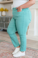 Load image into Gallery viewer, Bridgette High Rise Garment Dyed Slim Jeans in Aquamarine by Judy Blue
