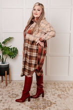 Load image into Gallery viewer, Cabin Fever Flannel Plaid Oversized Shacket
