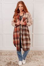 Load image into Gallery viewer, Cabin Fever Flannel Plaid Oversized Shacket
