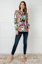 Load image into Gallery viewer, Carry Me Away Floral Peplum Blouse
