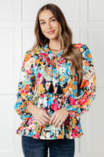 Load image into Gallery viewer, Carry Me Away Floral Peplum Blouse
