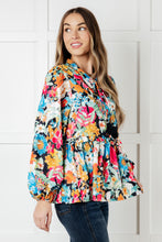 Load image into Gallery viewer, Carry Me Away Floral Peplum Blouse
