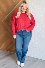 Load image into Gallery viewer, Casual Tuesday Ribbed Knit Sweater in Dark Red
