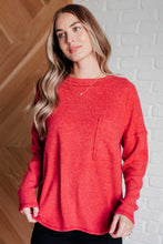 Load image into Gallery viewer, Casual Tuesday Ribbed Knit Sweater in Dark Red
