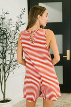 Load image into Gallery viewer, Caught You Staring Ribbed Knit Romper in Rust

