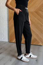 Load image into Gallery viewer, Center Seam Scuba Joggers in Black
