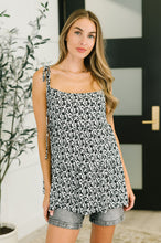 Load image into Gallery viewer, Certified Cutie Shoulder Tie Blouse in Black
