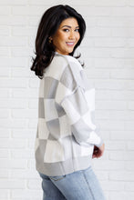 Load image into Gallery viewer, Check Yourself Checkered Sweater in Grey
