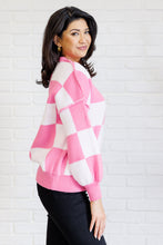 Load image into Gallery viewer, Check Yourself Checkered Sweater in Pink
