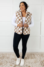 Load image into Gallery viewer, Check it Out Checkered Fleece Vest
