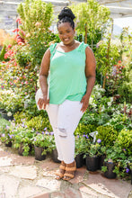 Load image into Gallery viewer, Cherry Girl Tank in Green
