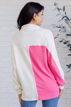 Load image into Gallery viewer, Chip Off the Old Colorblock V-Neck Henley in Pink
