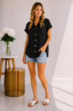 Load image into Gallery viewer, City Chic Button Top
