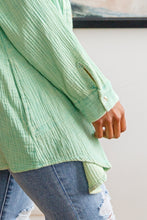 Load image into Gallery viewer, Corey Button Up Top In Vintage Green
