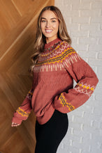 Load image into Gallery viewer, Cozy Chalet Fair Isle Sweater
