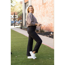 Load image into Gallery viewer, The Madison - Black Straight Leg Leggings with Pockets - Luxe by Julia Rose®
