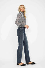 Load image into Gallery viewer, JUDY BLUE Button Fly Hem Destroy Straight Jeans
