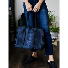 Load image into Gallery viewer, The Marissa - Black Leopard Neoprene Tote
