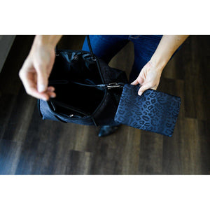 The Marissa - Black Leopard Neoprene Tote