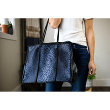 Load image into Gallery viewer, The Marissa - Black Leopard Neoprene Tote
