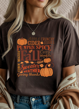 Load image into Gallery viewer, Words of Fall Graphic Tee (multiple color options)
