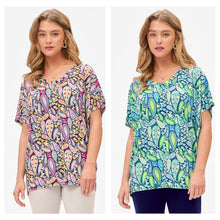 Load image into Gallery viewer, Dear Scarlett Paisley Sadie Top (2 color options)
