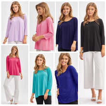 Load image into Gallery viewer, Dear Scarlett Signature Classic Round Neck Top (multiple color options)
