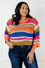 Load image into Gallery viewer, Deep Thoughts Striped Loose Knit Top
