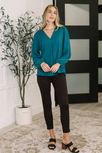 Load image into Gallery viewer, Desk to Dinner V-Neck Balloon Sleeve Blouse
